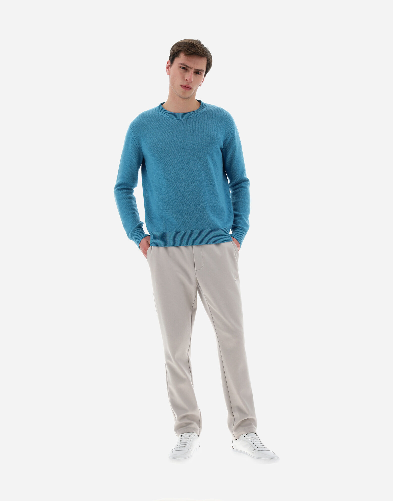 Navy Men's Lounge Pants | L'Homme Invisible Mens Jersey lounge pants in  White