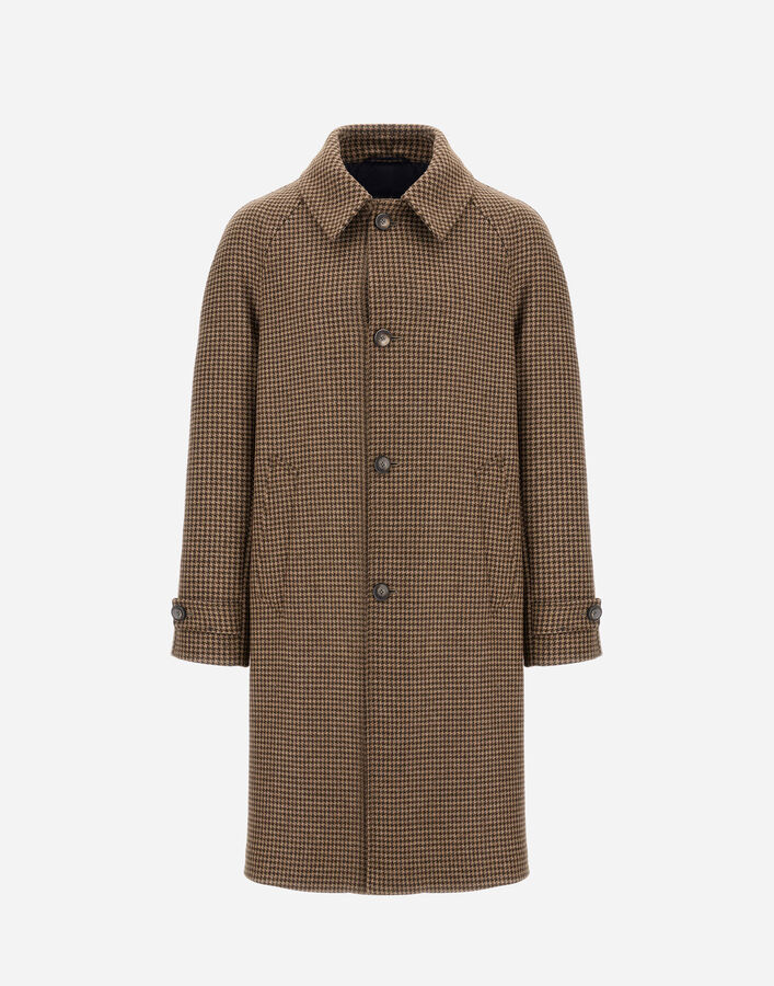 Herno COAT IN HOUNDSTOOTH MELTON  CA000210U334607780