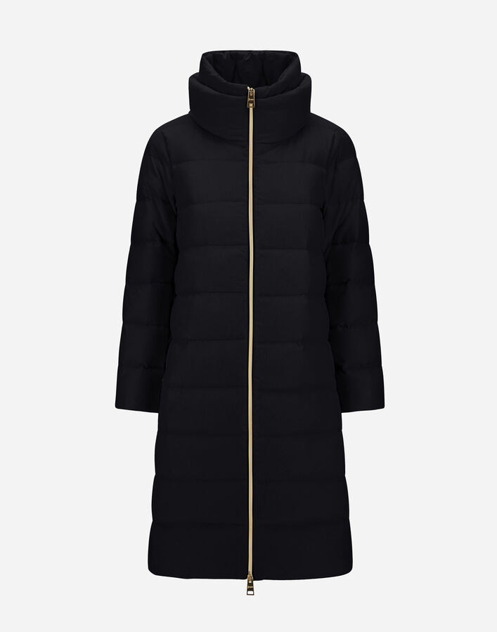 Herno LONG JACKET IN CASHMERE, SILK AND SATIN  PI002175D380879300