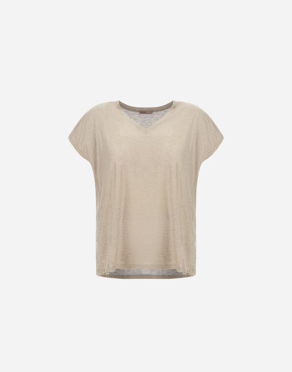 Herno RESORT T-SHIRT IN SHIMMER FOIL JERSEY  JV00010DR521101985