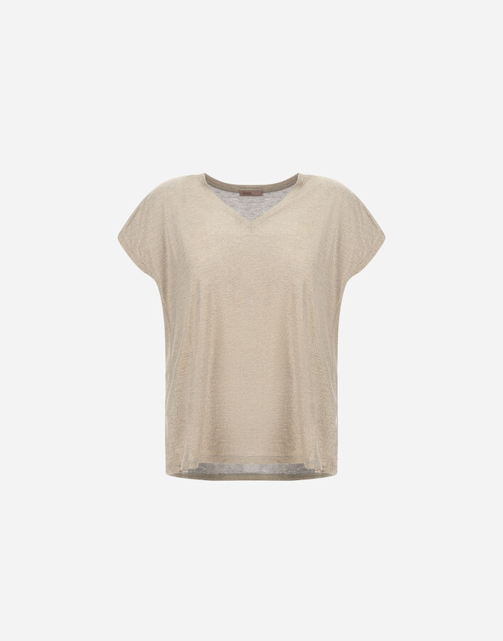 Herno RESORT T-SHIRT IN SHIMMER FOIL JERSEY  JV00010DR521101985