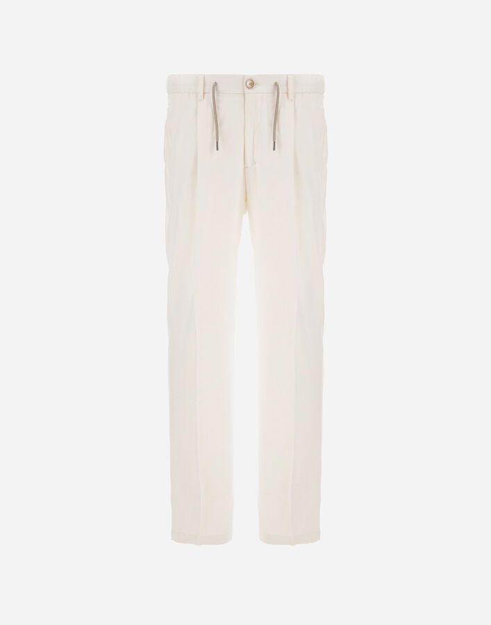 Herno RESORT TROUSERS IN CASHMERE SILK  PT00037UR380871200