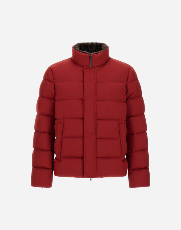 Herno BOMBER JACKET IN ARENDELLE AND FAUX FUR  PI001019U12414Z6705