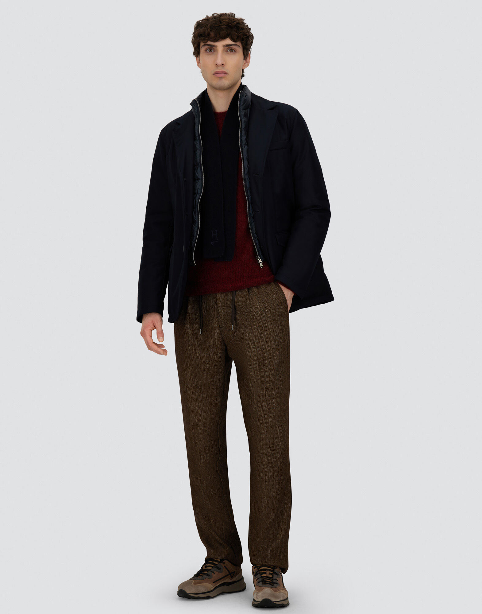 BLAZER IN NEW BUSINESS MEMBRANATED in Navy Blue for Men | Herno®