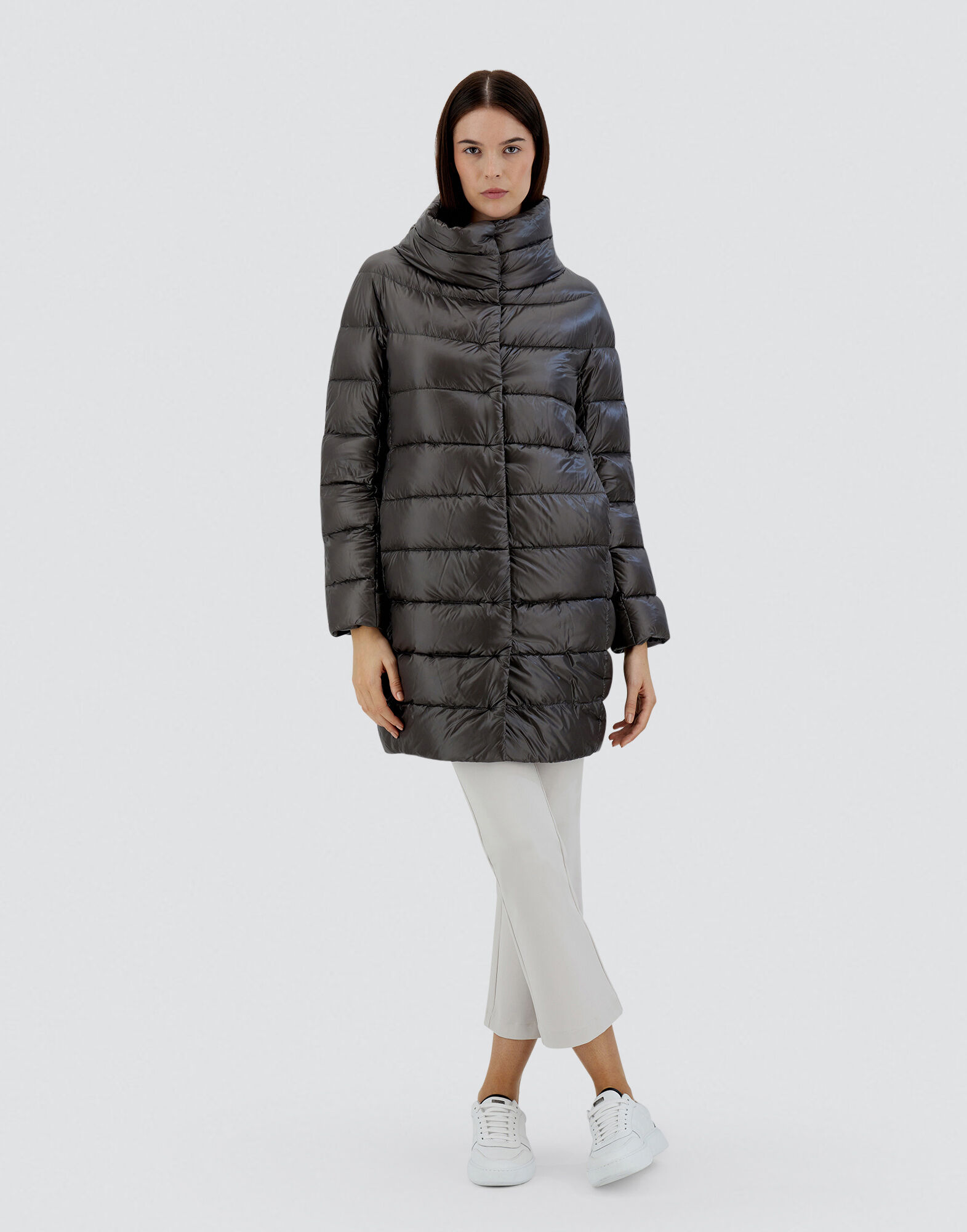 HERNO ICONICO DORA ダウンコート　42 DORA in Grey for Women | Herno®