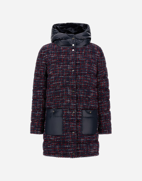 Herno PARKA IN OPERATED TWEED AND NYLON ULTRALIGHT  PI002136D127539221