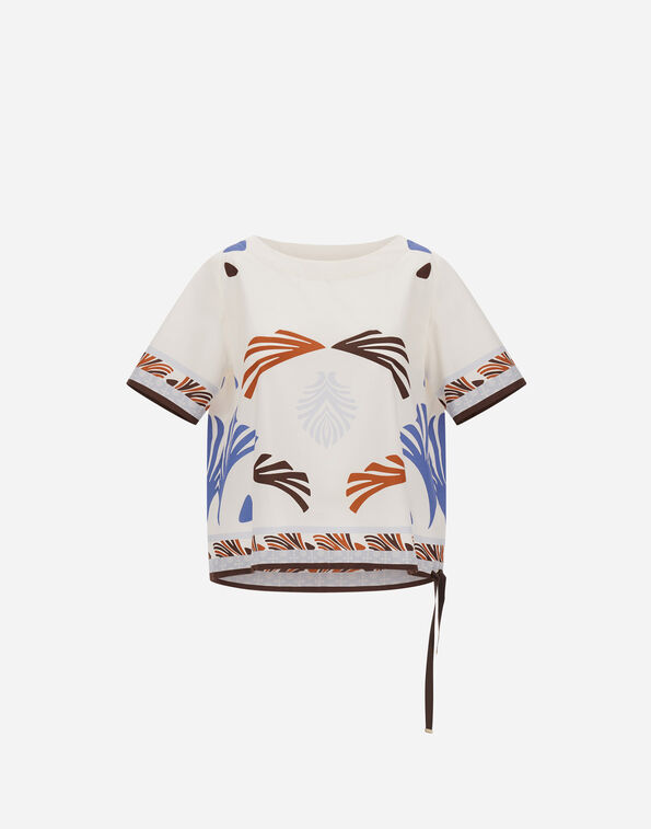 Herno TOP IN SUMMER PRINT COTTON  BL000050D133209999