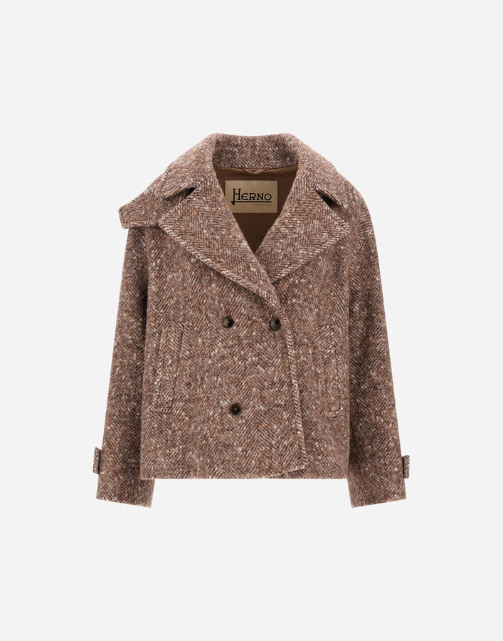 Herno BABY ALPACA AND WOOL-BLEND PEACOAT  GC000616D335498810