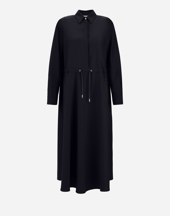 Herno WOOL GABARDINE CHEMISIER DRESS  AB000112D334539200