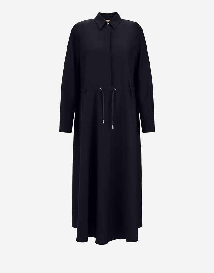Herno WOOL GABARDINE CHEMISIER DRESS  AB000112D334539200