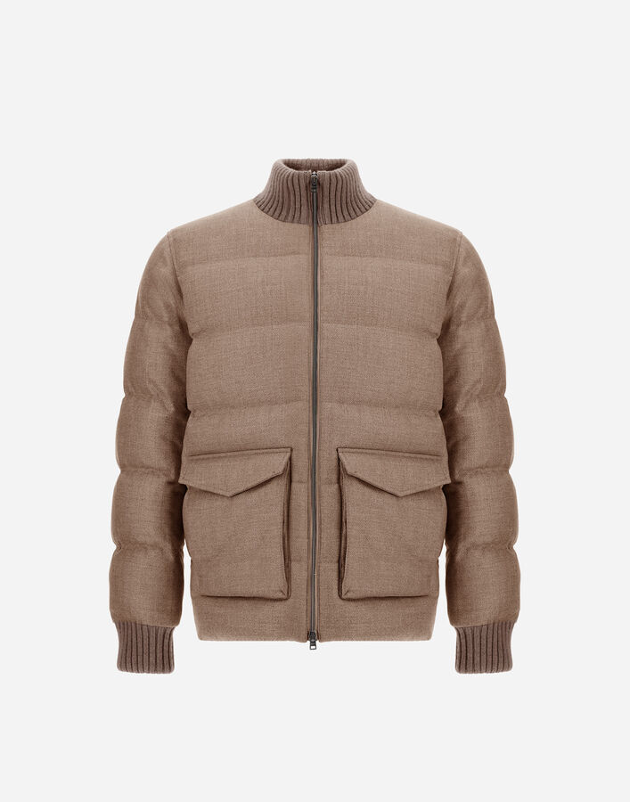 Herno WOOL TWEED BOMBER JACKET  PI001412U334661986