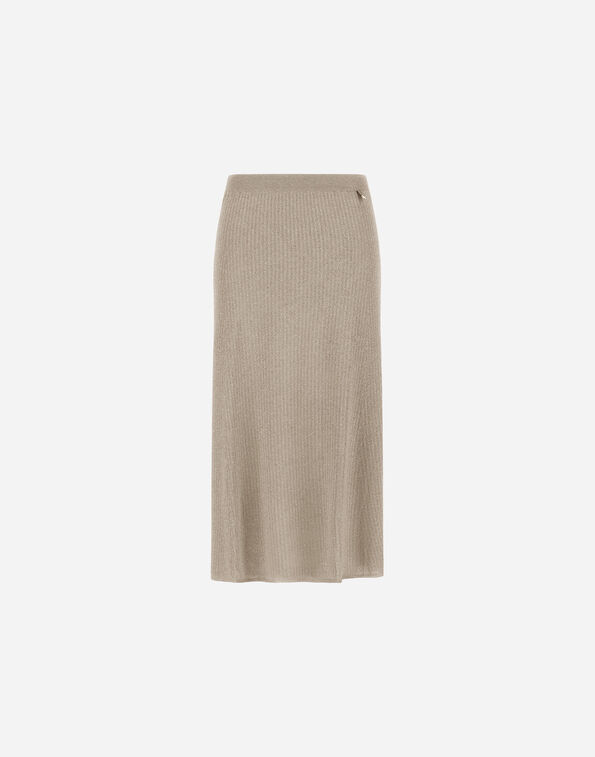Herno SKIRT IN RIBBED SHINY VISCOSE  GN000107D760911985