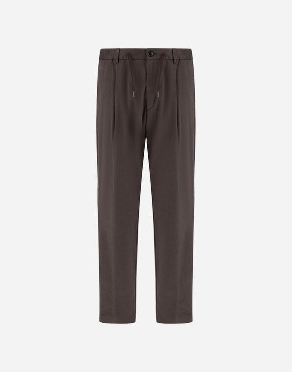 Herno COTTON AND CASHMERE CANVAS TROUSERS  PT000240U133482700