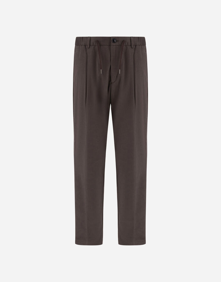 Herno COTTON AND CASHMERE CANVAS TROUSERS  PT000240U133482700