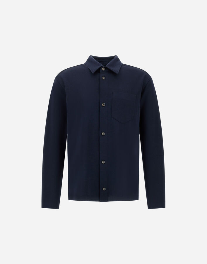 Herno SHIRT IN JERSEY KNIT EFFECT  CM000028U520599201