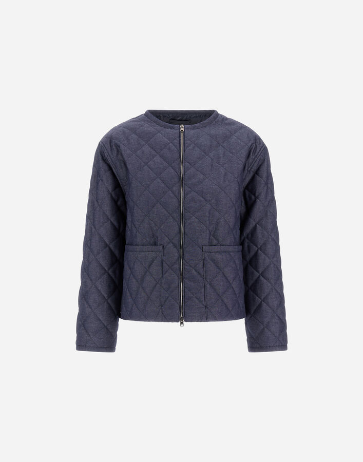Herno DENIM-EFFECT COTTON JACKET  GI000328D132679200