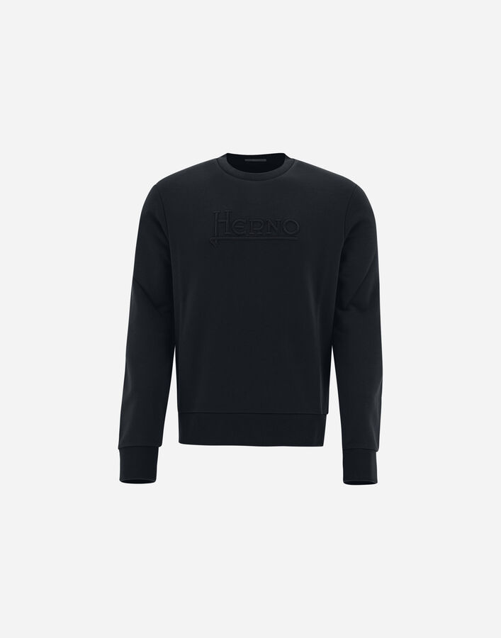 Herno Black Cotton Sweatshirt main image 1