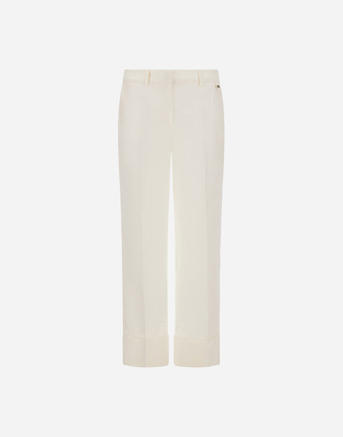 Herno CIGARETTE TROUSERS IN PURE LINEN  PT000203D171571100