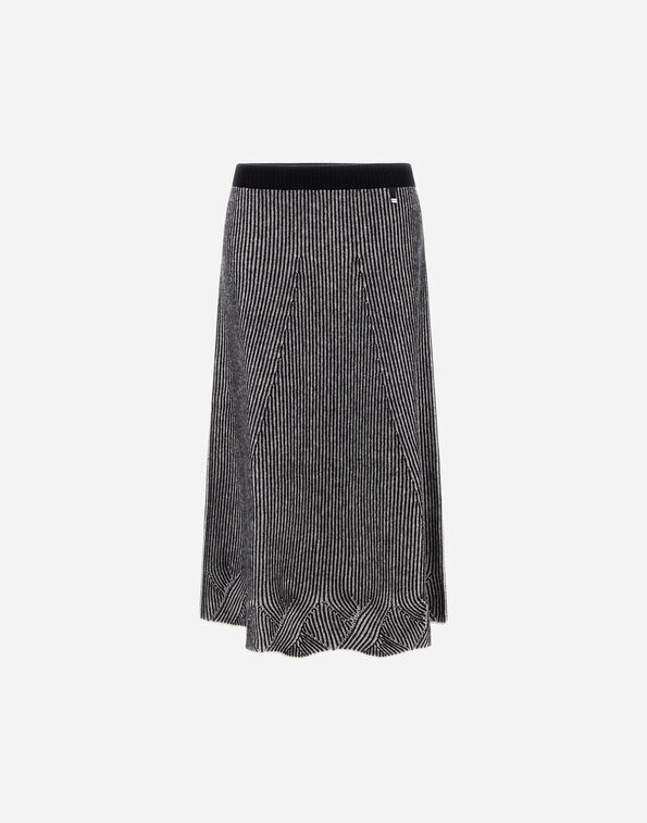Herno SKIRT IN TWO-TONE VANISÉ WOOL  GN000090D702961093