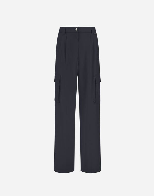 Herno CARGO TROUSERS IN FLUID WOOL  PT000179D334539487