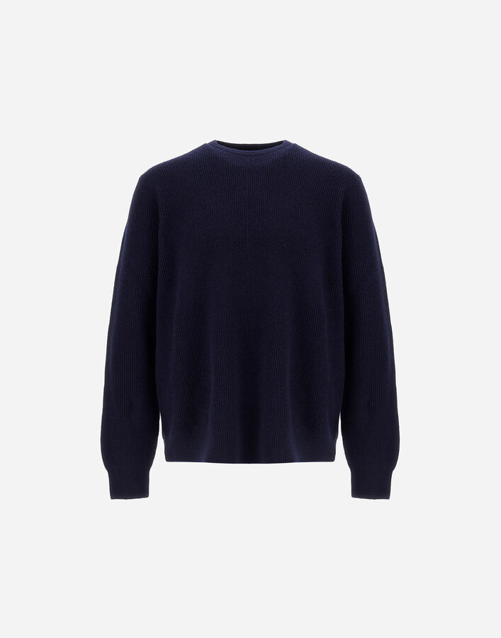 Herno SWEATER IN RIBBED WOOL CASHMERE  MG000175U702709200