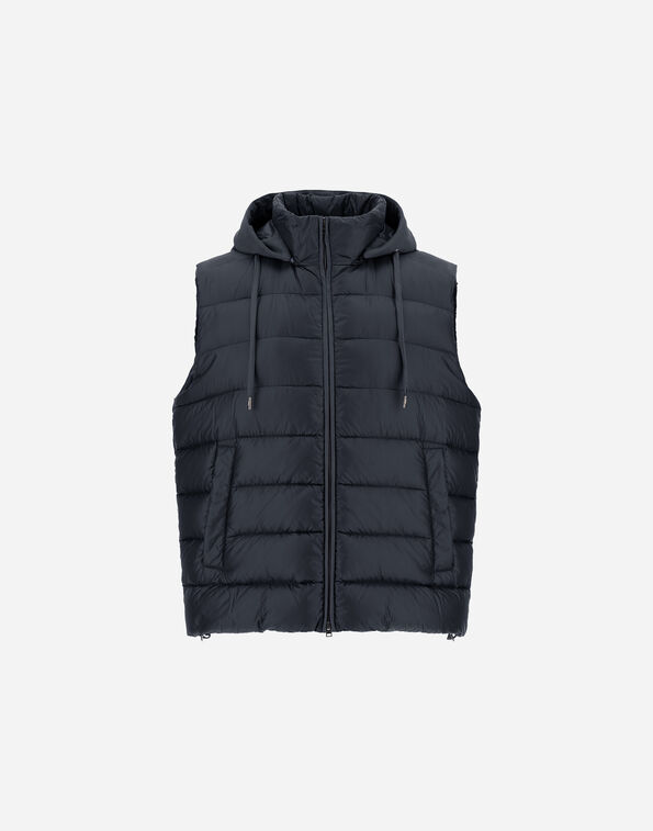 Herno RESORT VEST IN ULTRALIGHT NYLON AND SUEDE-EFFECT MICROFIBRE  PI00117UR12020Z9200