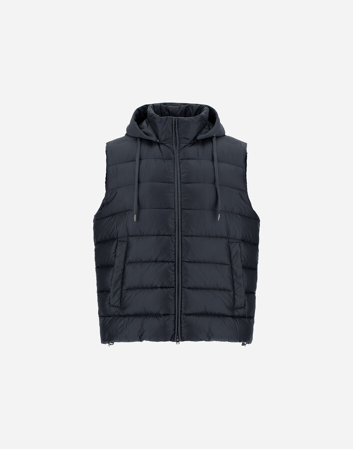 Herno RESORT VEST IN ULTRALIGHT NYLON AND SUEDE-EFFECT MICROFIBRE  PI00117UR12020Z9200