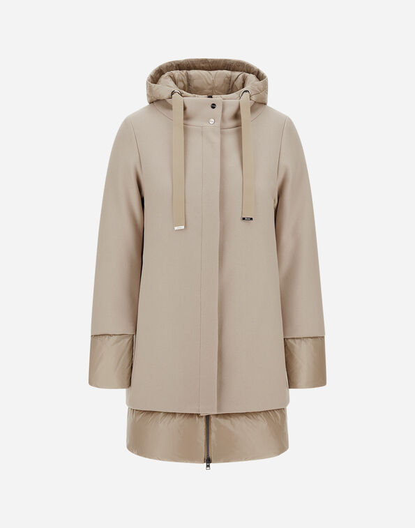 Herno A-SHAPE JACKET IN ECOWOOL AND NYLON ULTRALIGHT  PI001966D333441985