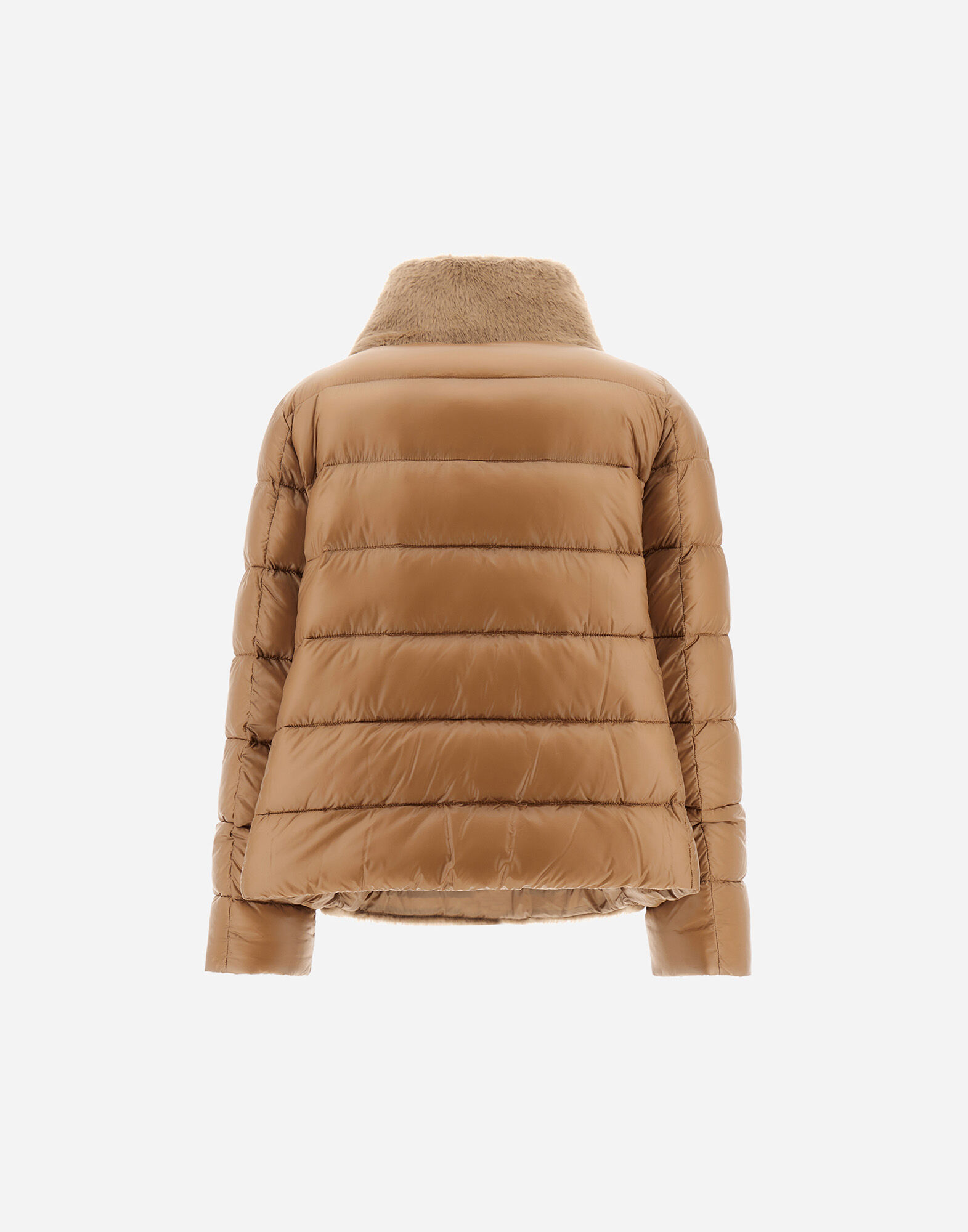 【専用】ヘルノ NYLON ULTRALIGHT AND LADY CAPE L CAPE IN NYLON ULTRALIGHT AND LADY ALTERNATIVE FUR in Black for