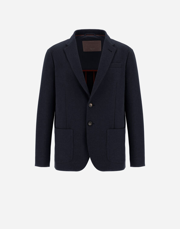 Herno RESORT BLAZER IN SOFT WOOL-EFFECT JERSEY  GA00021UR129079200