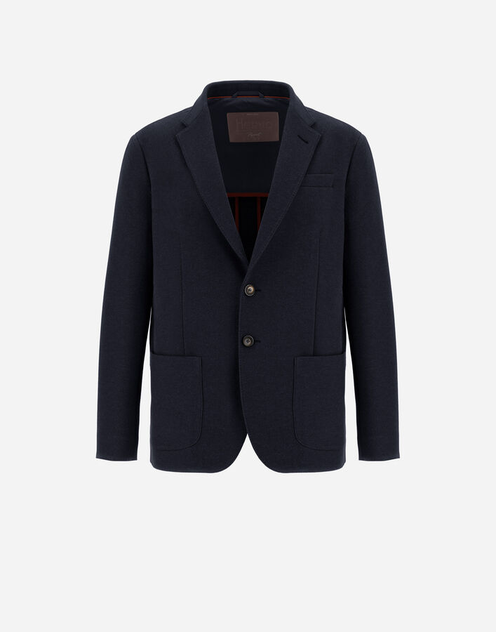 Herno RESORT BLAZER IN SOFT WOOL-EFFECT JERSEY  GA00021UR129079200