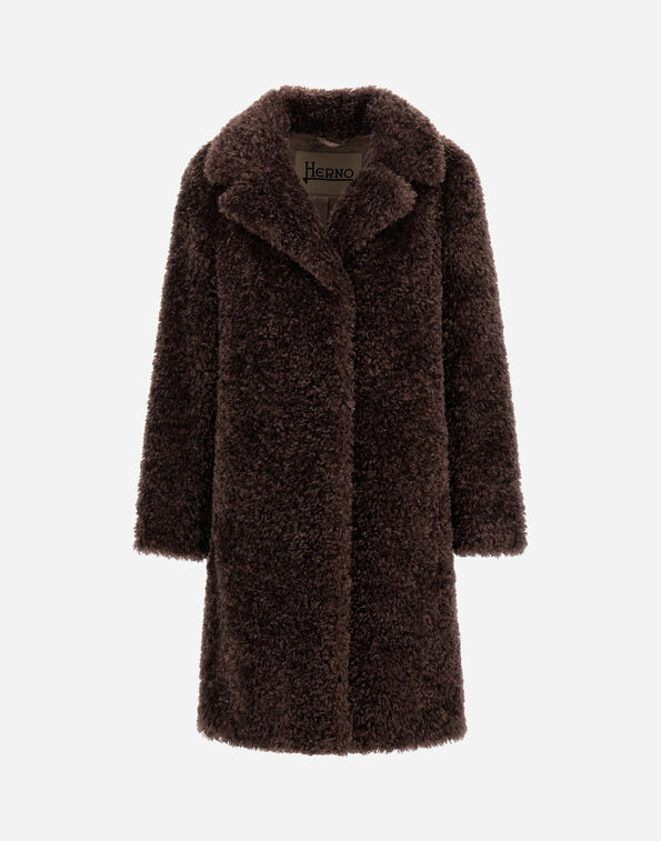 Herno COAT IN CURLY ALTERNATIVE FUR  GC000503D124218810