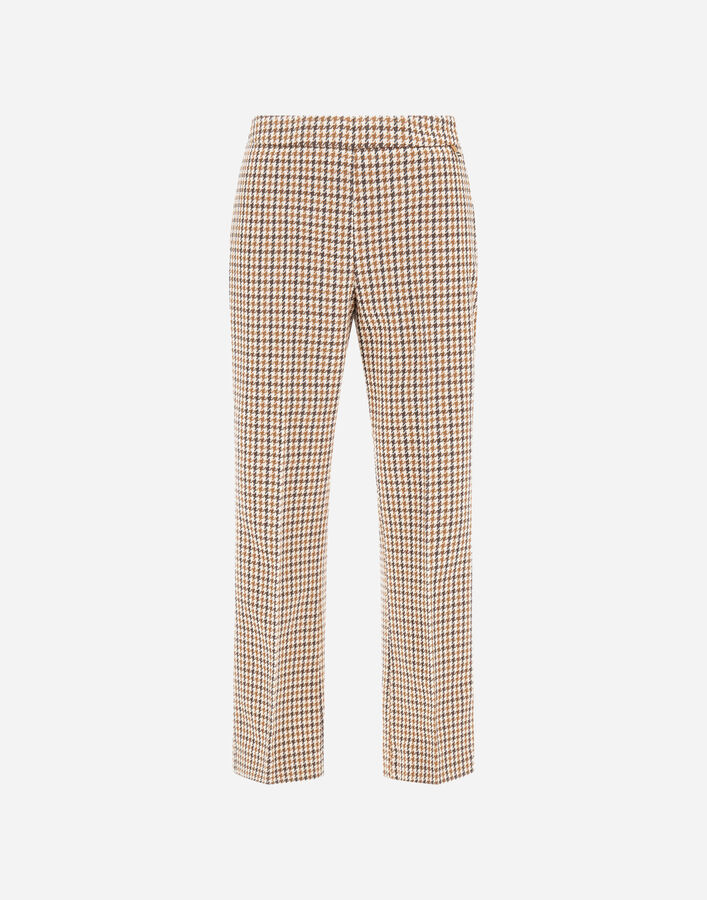 Herno TROUSERS IN HOUNDSTOOTH WOOL AND COTTON  PT000152D334642111