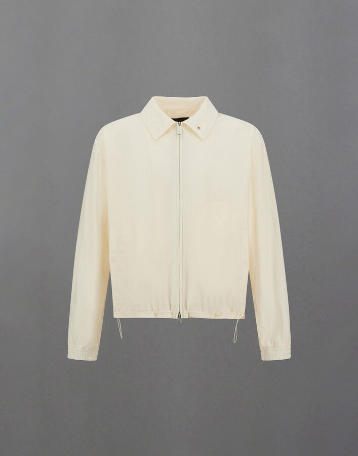 Herno LAMINAR ZIPPED SHACKET IN TECH-CRINKLE  GI00196UL128271006