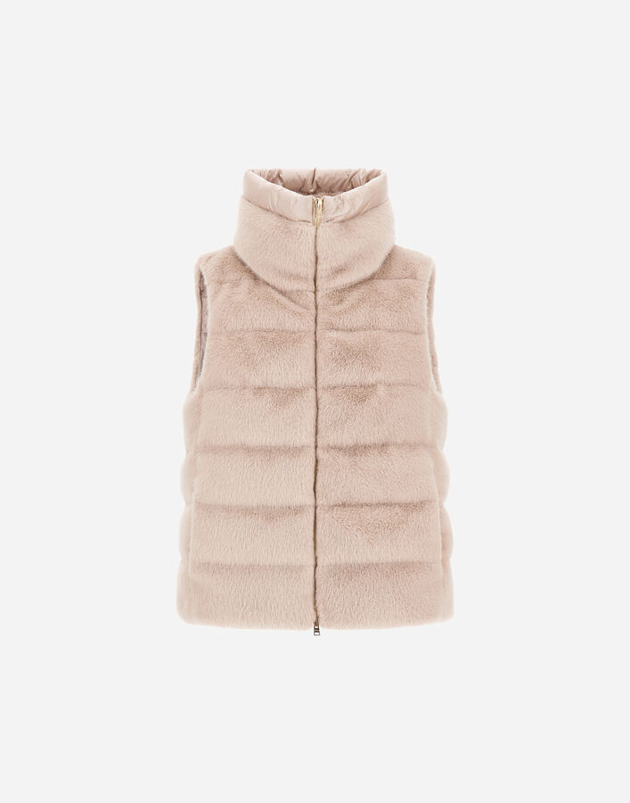 Herno VEST IN LADY ALTERNATIVE FUR AND NYLON ULTRALIGHT  PI002122D126301985