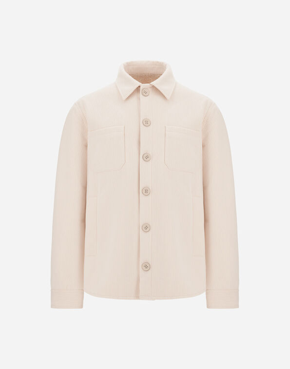 Herno VELVET-EFFECT SHEARLING SHACKET  GI000664U129271220