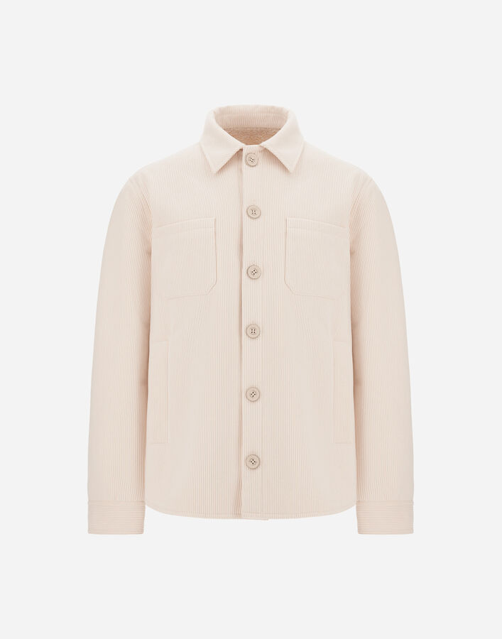 Herno VELVET-EFFECT SHEARLING SHACKET  GI000664U129271220