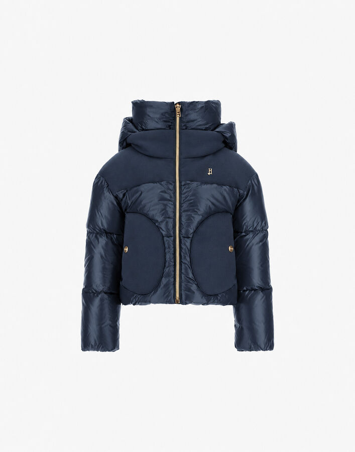 Herno BOMBER JACKET IN NYLON&nbsp;ULTRALIGHT AND ECOWOOL  PI000197G12017Z9200