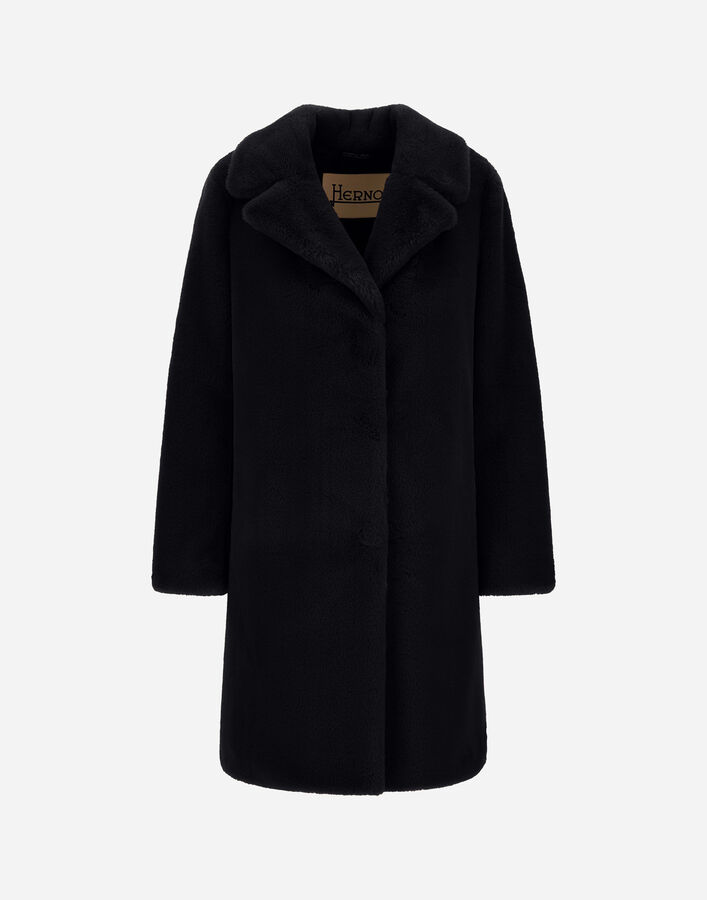 Herno ALPACA JACKET WITH FRINGING  GC000611D124229300