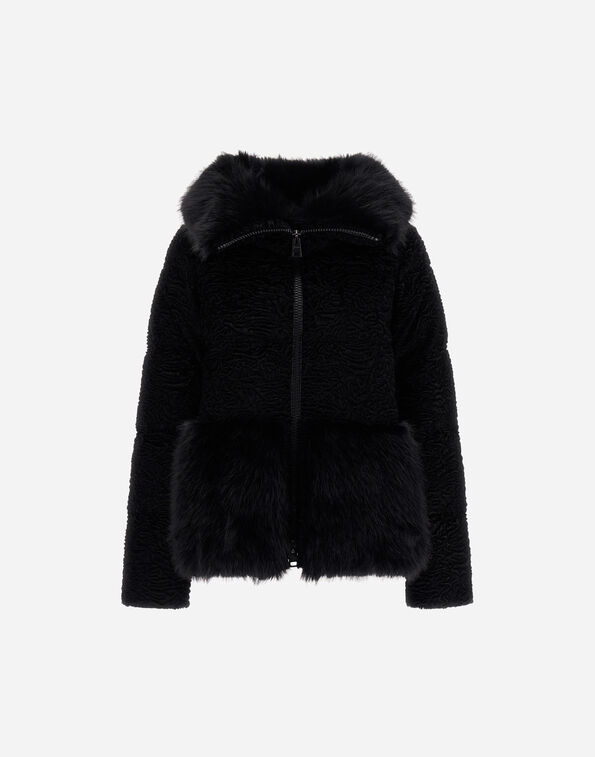 Herno ASTRAKHAN-EFFECT FUR-TOUCH JACKET  PI002320D129539300