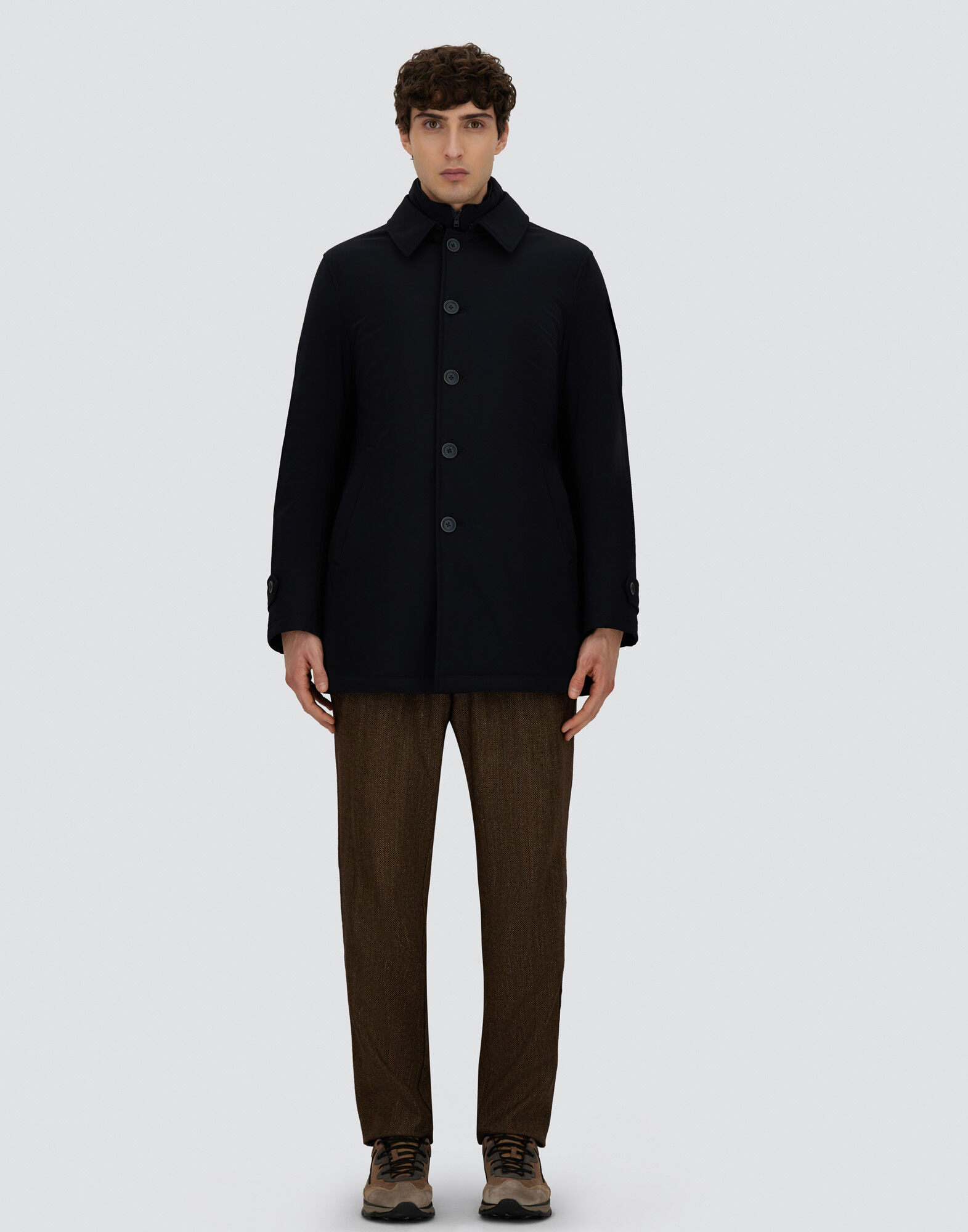 TRENCH COAT IN WASHINGTON in Navy Blue for Men | Herno®