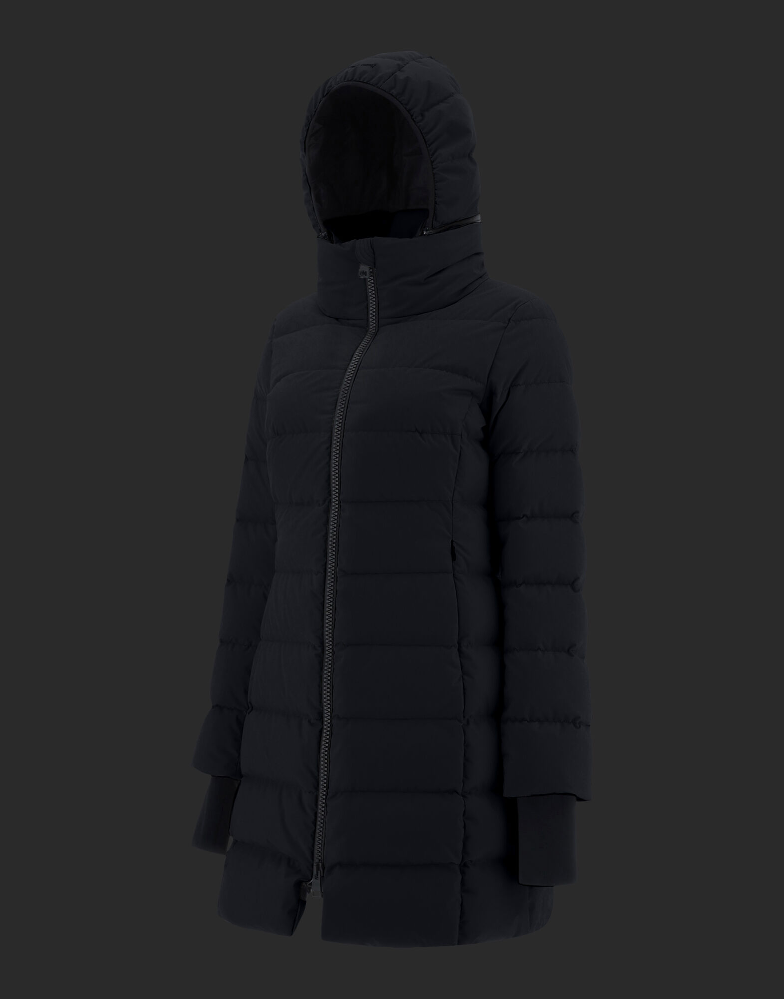 LAMINAR SLIM GORE-TEX WINDSTOPPER COAT in Black for Women | Herno®