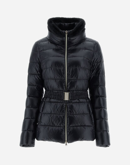 美品✨HERNO claudia ダウン ベルトファー黒44 【公式通販】