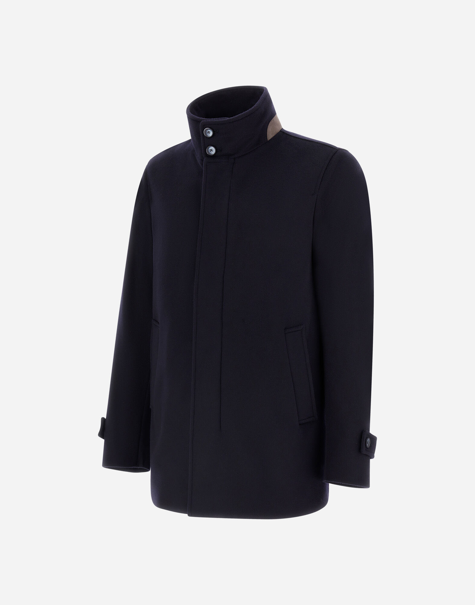 CARCOAT IN PURE CASHMERE in Dark Blue for Men | Herno®