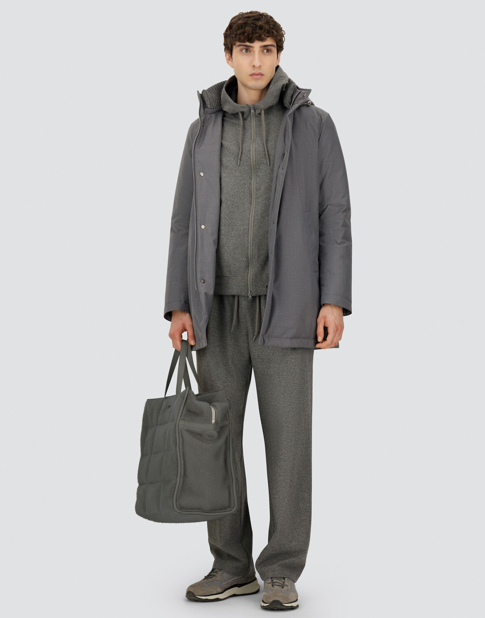 JACKET IN NEW BUSINESS AND NYLON ULTRALIGHT in Grey for Men | Herno®