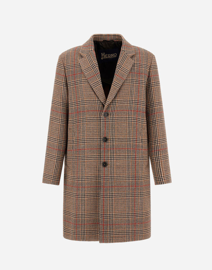 Herno COAT IN GLEN CHECK R-WOOL  CA000213U33458R2157