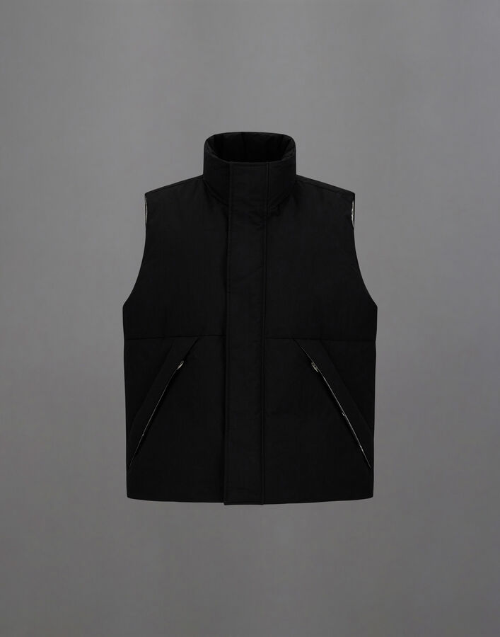 Herno LAMINAR VEST IN CRINKLE METALLIC  PI00378UL128399300