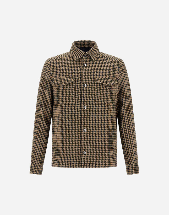 Herno SHACKET IN HOUNDSTOOTH WOOL AND COTTON  GI000548U334649277