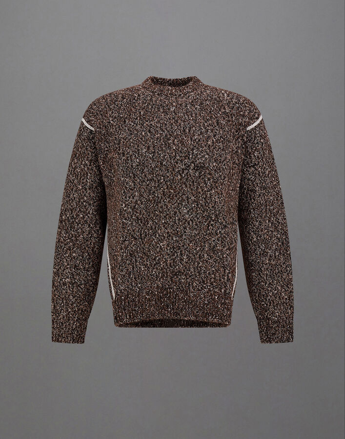 Herno LAMINAR JUMPER IN MOULIN&Eacute; KNIT  MG00019UL703789300