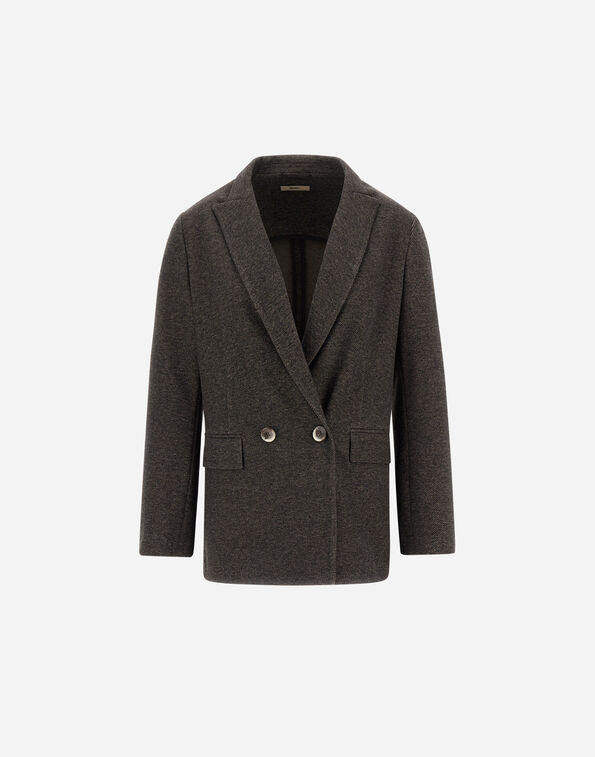 Herno JACQUARD BLAZER WITH DIAGONAL MOTIF  JBLZ0002D560478800